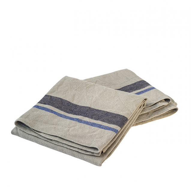 Kökshandduk blå rand