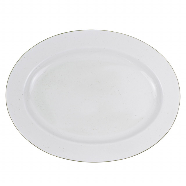 Serveringsfat Ovanåker grön kant