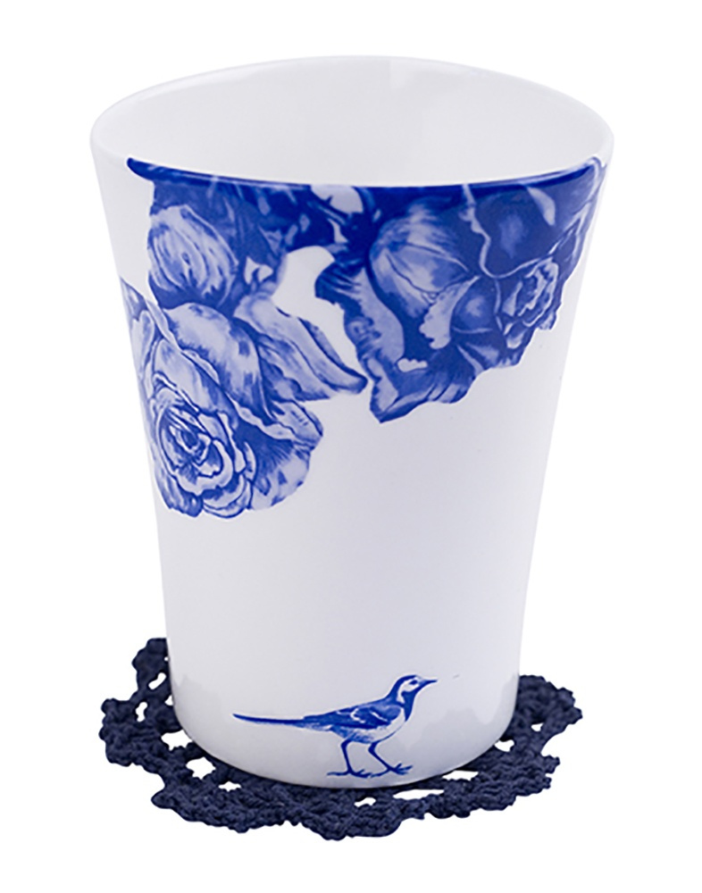 Virkad duk liten 6-pack Blå