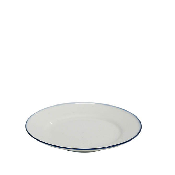 Assiett 22cm Ovanåker Blå kant