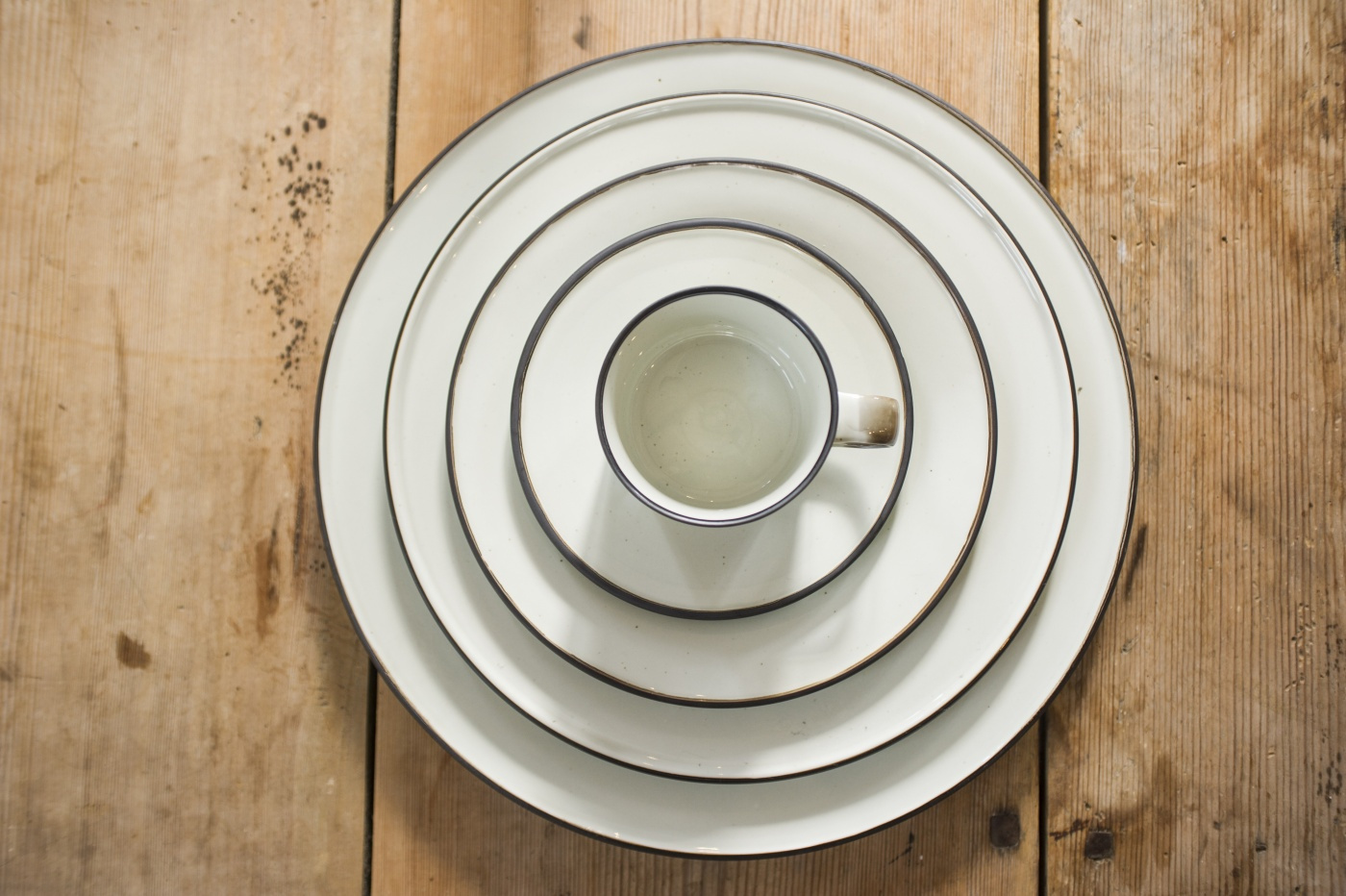 Tallrik 28cm Ovanåker Brun kant