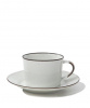 Kaffekopp med fat brun kant Kaffekopp med fat brun kant
