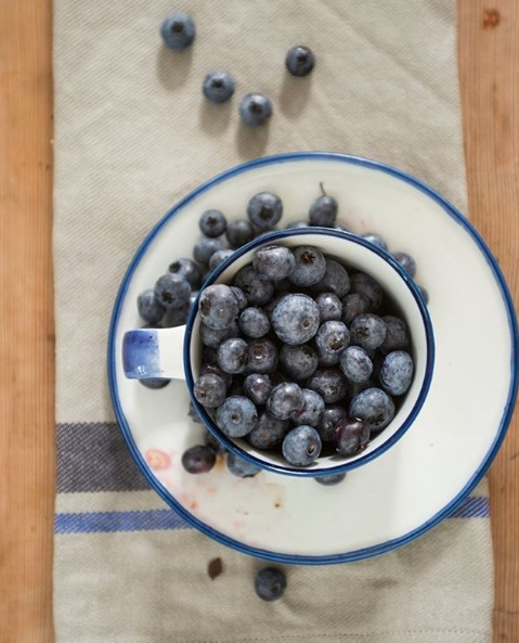 Kaffekopp (utan fat) Ovanåker blå