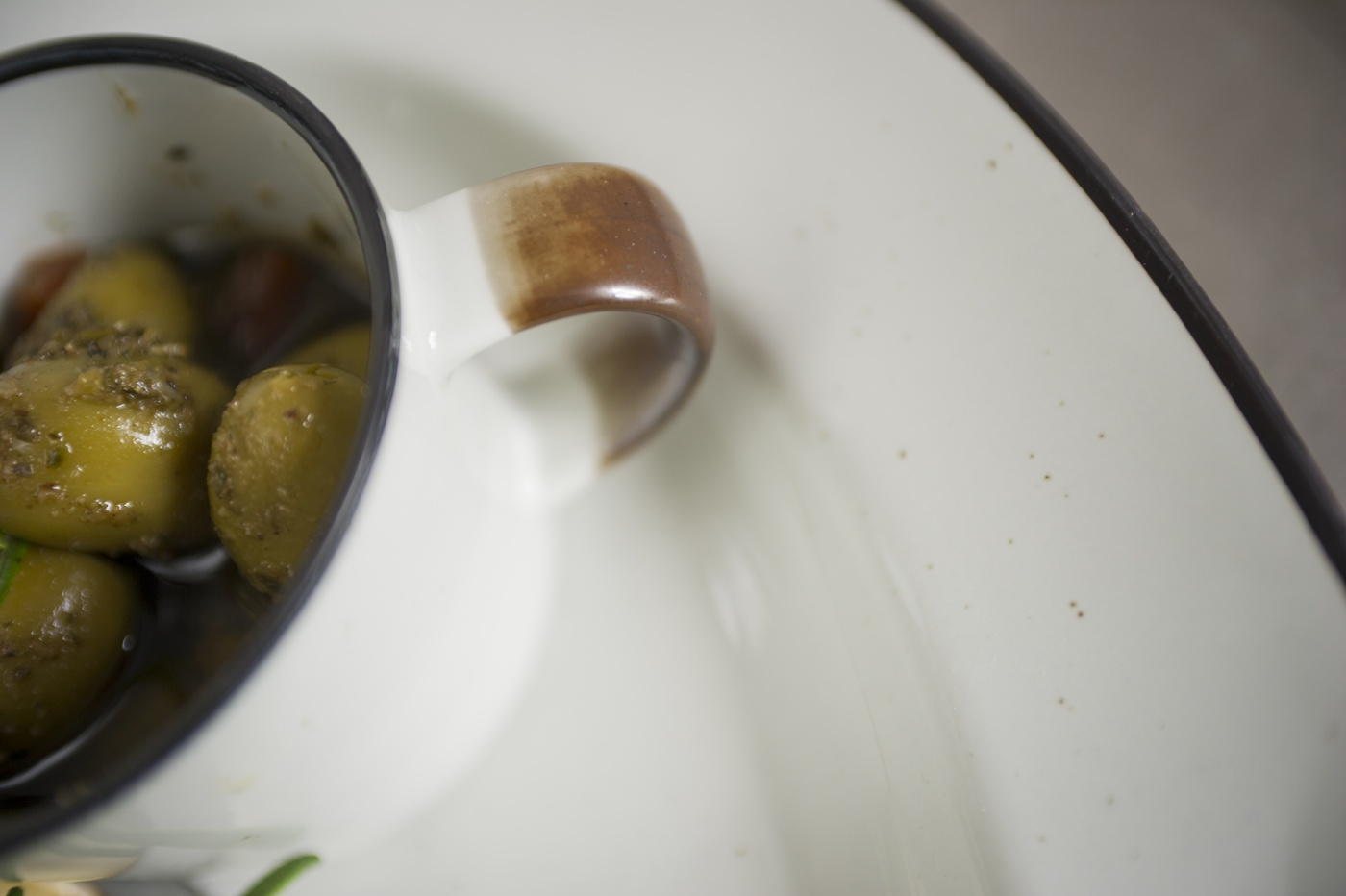 Serveringsfat Ovanåker brun kant