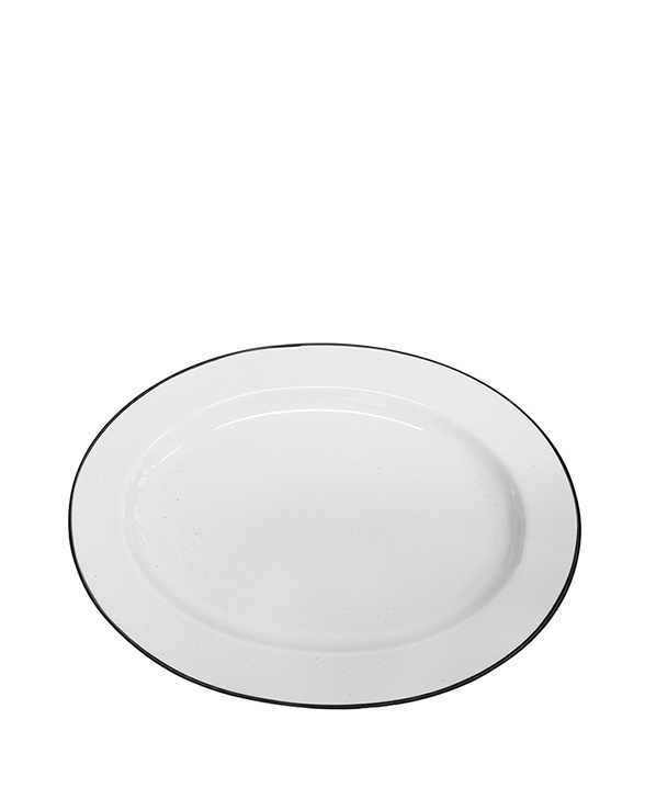 Serveringsfat litet ovalt Ovanåker brun