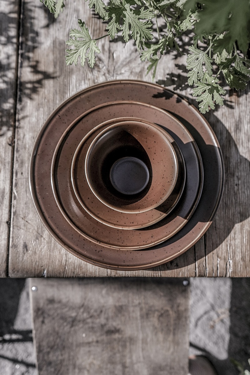 Skål Rak Liten Stugsund Mörkbrun