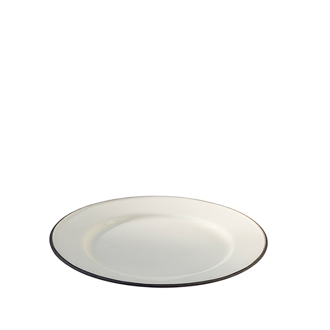 Assiett 22cm Ovanåker Brun kant