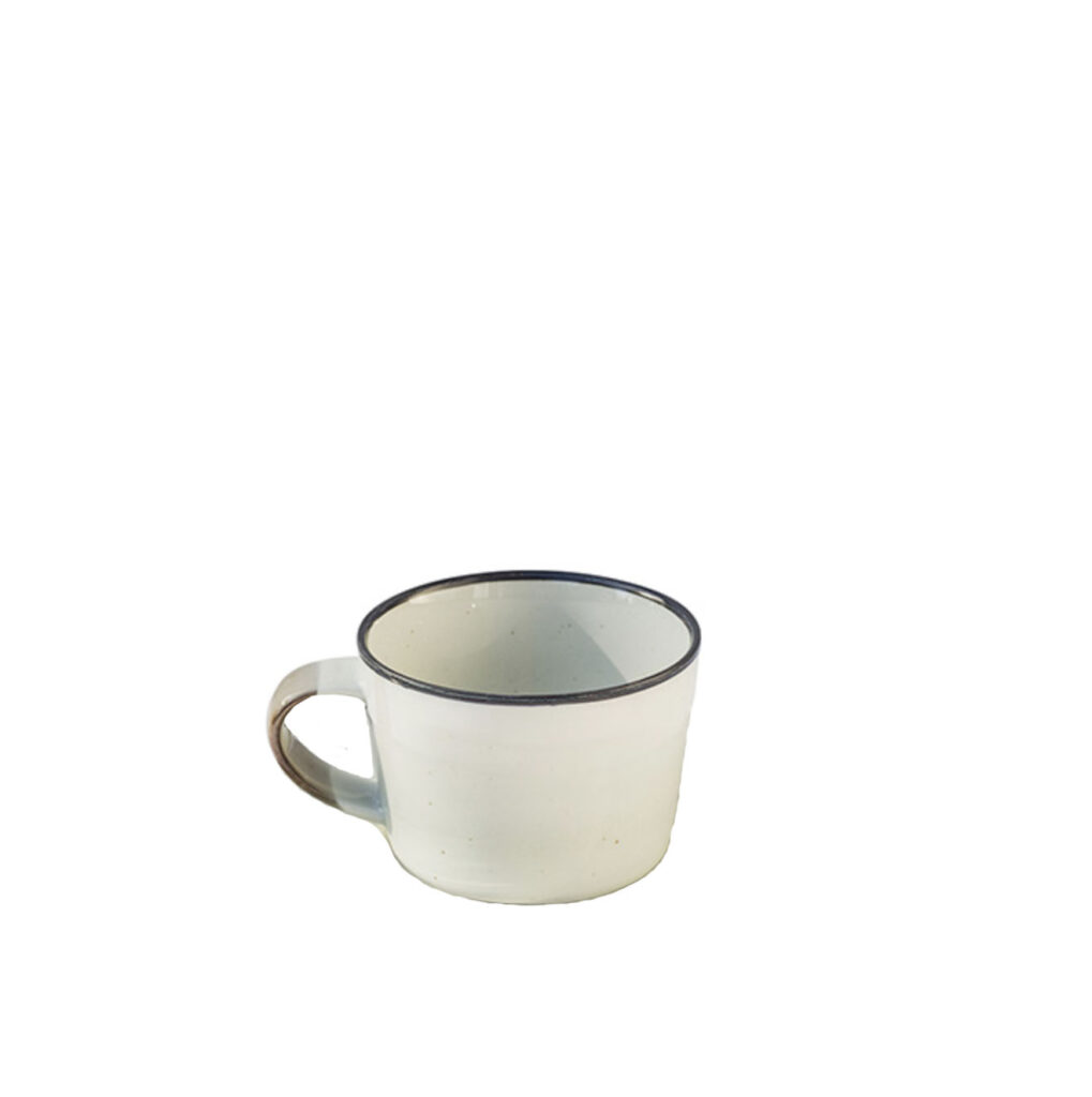 Kaffekopp (utan fat) Ovanåker brun kant